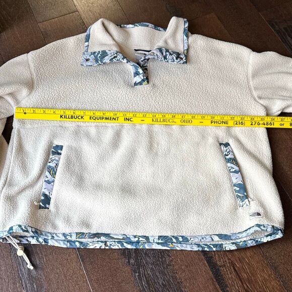 The North Face Womens LIBERTY of London CRAGMONT quarter SNAP FLEECE Bleached Sa - Picture 8 of 9